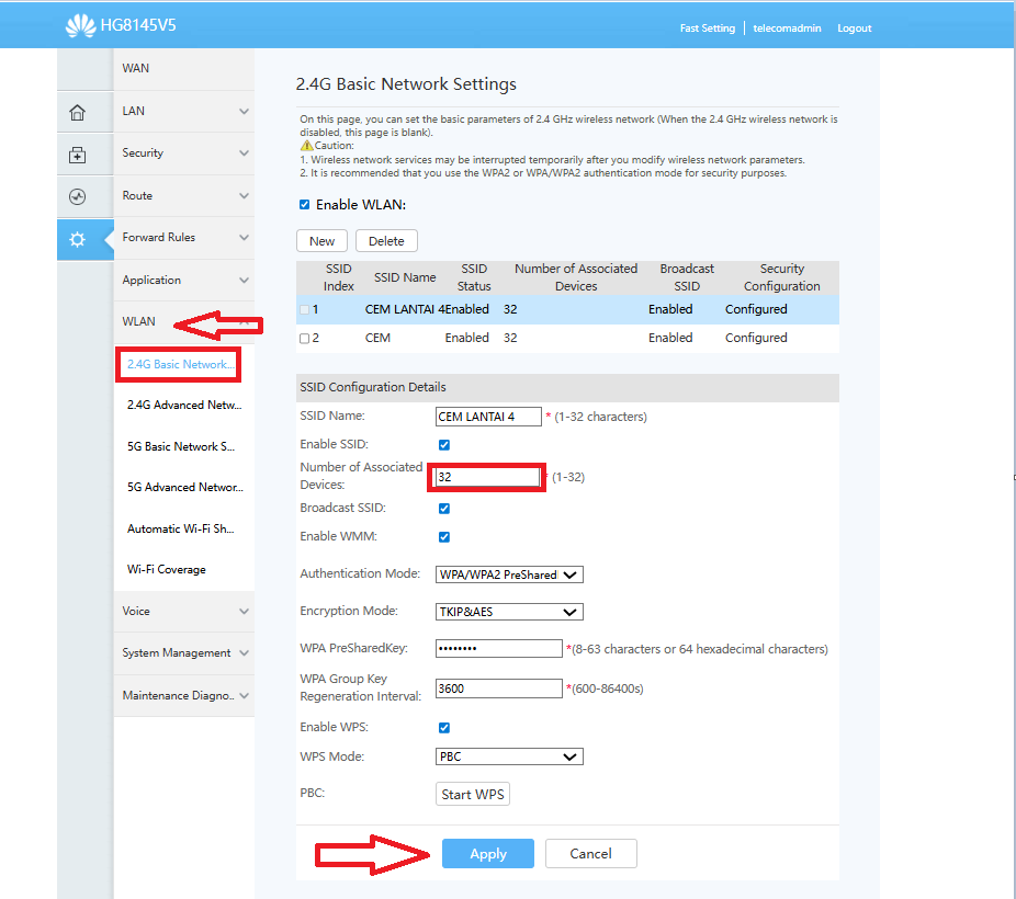 Panduan mengganti SSID WiFi Dasan