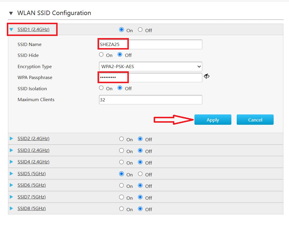 Panduan mengganti SSID WiFi Dasan
