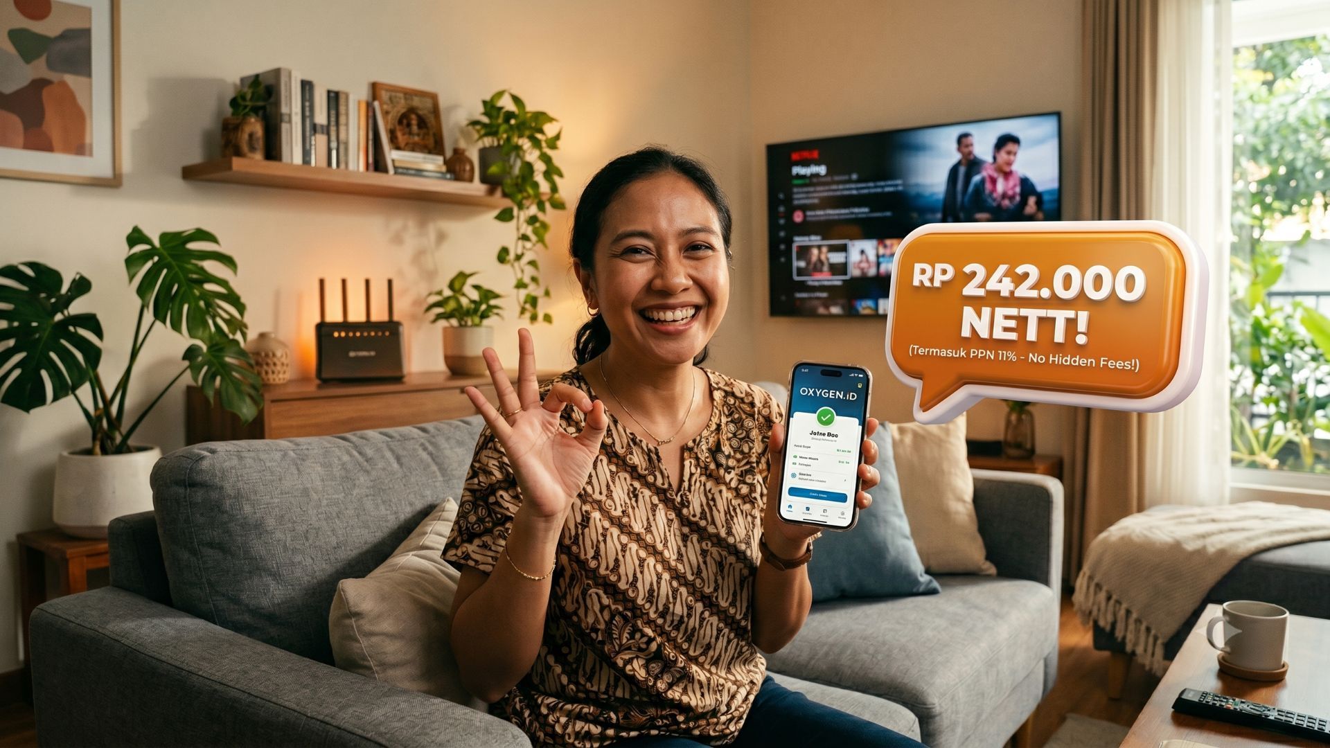 Harga Pasang WiFi Oxygen per Bulan 2026: Tanpa Biaya Tersembunyi, Cek Rincian Lengkapnya!